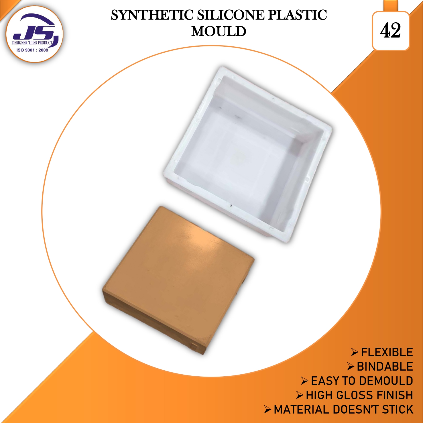 Plastic silicone paver block moulds